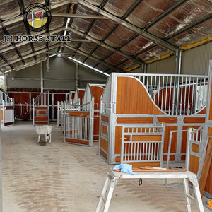 Bền chống gỉ thanh lịch mạ kẽm vuông ống Trang trại ngựa thiết bị ngựa gian hàng ổn định phía trước tấm hộp - Product Image 3