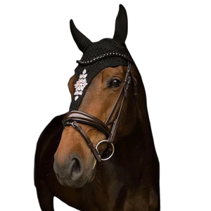 Paardensport Producten Diamant Paard Oor Motorkap Fly Sluier Apparatuur Voor Paardrijden - Product Image 2