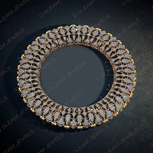 Brazaletes de Oro Amarillo de 14K con Diamantes Reales Certificados por IGI, Acabado Pulido, Claridad VS1-VS2, Multiformas, Clásicos, Étnicos y Finos - Product Image 6