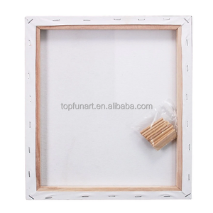 ผืนผ้าใบแคนวาสขนาด 12*16 นิ้ว 100% ผ้าฝ้ายเนื้อละเอียด สำหรับระบายสีน้ำมัน/อะคริลิค ยี่ห้อ <span class=keywords><strong>Topfun</strong></span> Art สีขาว ปลอดสารพิษ - Product Image 5