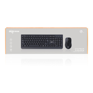 Aigo Wq7605 Wireless <b>Keyboard</b> <b>Mouse</b> Combo 104 Keys English For Desktop Laptop - Product Image 2
