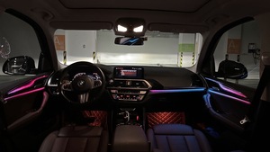 Kit d'éclairage d'ambiance intérieur pour voiture G01 G02, 256 couleurs, symphonie lumineuse, pour <span class=keywords><strong>BMW</strong></span> X3 X4 2018-2024, accessoires de garniture d'ambiance galaxie - Product Image 3