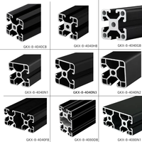 Profilé en aluminium à fente en T 4040 norme européenne, extrusion industrielle en aluminium anodisé 6063 T5 pour cadre industriel et poste de travail