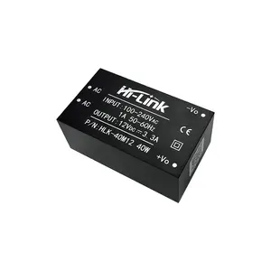 HLK-40M12 Hi-Link 12V 3,3a GaN Ac Dc Modul Regulator Adaptor Daya dengan Logo Yang Disesuaikan