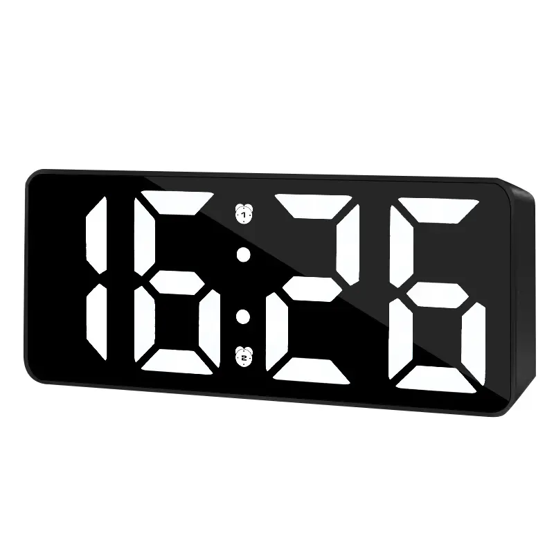 Multifunctional LED Alarm Clock with Temperature Date Display Quartz Desk Clock for Students' Dormitory