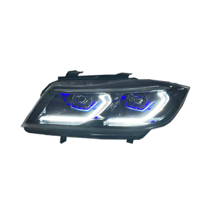 Fari Stile G20 SJC Auto per <span class=keywords><strong>BMW</strong></span> <span class=keywords><strong>Serie</strong></span> 3 E90 E91, Luci Diurne Bicolore Giallo e Bianco con Interruttore DRL, Ricambio Auto - Product Image 3