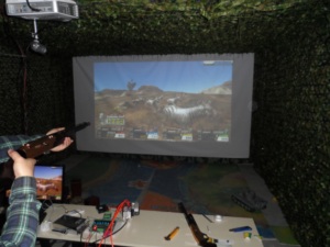 Máquina de Experiencia de Tiro Láser Inmersiva para Interiores con Proyección Holográfica, Aventura con Pistola de Aire para Parques, Centros Comerciales y Espacios Públicos Metálicos - Product Image 1