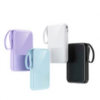 Batterie externe magnétique haute capacité 10000mAh, charge rapide 22.5W, chargeur sans fil ultra fin portable pour iPhone 15 14 13