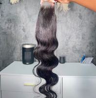 Paquetes de Cabello Virgen de un Solo Donante con Cierre, Cabello Rizado a Granel, Cabello Virgen con Cutícula Alineada, Cabello Liso Indio Virgen, Paquete de Cabello Virgen