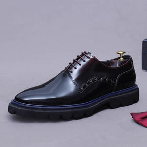 Nuevo estilo, diseño de remache, zapatos de cuero para <span class=keywords><strong>hombre</strong></span>, Premium capa superior, cuero de vaca, Oxfords, moda, versátil - Product Image 4