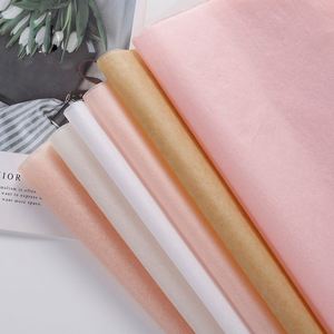 กระดาษห่อของขวัญสีพื้น 17 แกรม ขนาด 50*70 ซม. 40 แผ่น/ถุง สำหรับห่อดอกไม้ ของขวัญ เสื้อผ้า ขายดี - Product Image 6