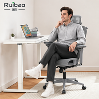 Chaise de bureau ergonomique en maille adaptative, avec appui-tête réglable et double soutien lombaire, design moderne, pour usage professionnel, scolaire et hôtelier, disponible en gros
