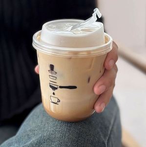 Vasos de Plástico Pequeños de 12oz y 89mm con Forma de U, Coloridos, Desechables, con Logotipo Personalizado, para Smoothies, Frutas, Ensaladas, Batidos - Product Image 2