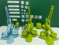 Populaire 3 en 1 25/44/58mm Interchangeable bricolage bouton Badge presse en plastique rond Badge faisant la Machine