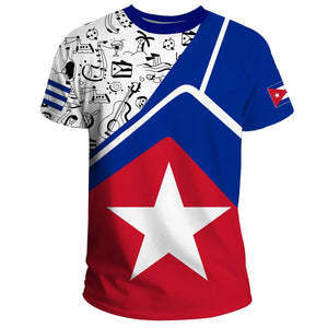 Nuoxin promotionnel hommes femmes <span class=keywords><strong>Cuba</strong></span> drapeaux t-shirt femmes hommes <span class=keywords><strong>Cuba</strong></span> chemise <span class=keywords><strong>pour</strong></span> la fête nationale - Product Image 6