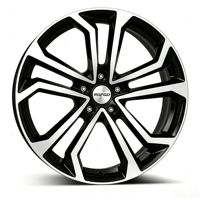 Jante en alliage forgé sur mesure 1 pièce, 15 à 26 pouces, multi-rayons, noir brillant avec face usinée, jante en aluminium pour voiture SUV RGFGD