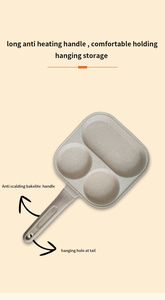 <span class=keywords><strong>3</strong></span> en 1 fundición a presión antiadherente de aluminio sartén huevo bistec sartén sin palo desayuno sartén plana sartén antiadherente utensilios de cocina - Product Image 6
