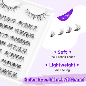 คลัสเตอร์ขนตาปลอมแบบ DIY ชุดขนตาปลอมแบบช่ออ่อนติดป้ายได้ตามต้องการ - Product Image 3