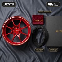 Rines Forjados JENTO Personalizados de 10 Radios, 18 19 20 21 22 Pulgadas, 5x112 5x120 5x114.3, Rojos, para Honda, Audi, BMW, Mercedes, Forja T6-6061