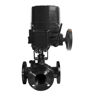 Válvula de Bola Eléctrica Motorizada de Acero Inoxidable de 2 Pulgadas y 3 Vías a Prueba de Explosiones COVNA, Pedido Urgente HK60Q-EX-FT, Válvula de Bola con Brida - Product Image 3