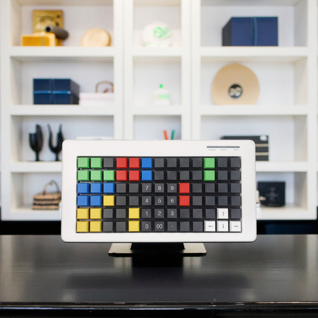 Factory Price Fully Programmable Wired USB Keyboard with Magnetic Card Reader Waterproof Multi-OS Support for POS Systems