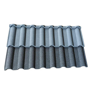 Tejas metálicas recubiertas de color piedra galvanizada suministradas directamente por la fábrica china con cincuenta años de garantía - Product Image 1
