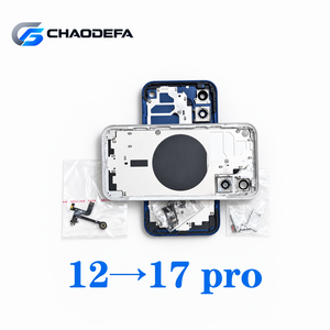 Carcasa de Conversión DIY para iPhone 12 a Estilo 17 Pro, Cubierta Trasera, Chasis, Kit de Modificación - Product Image 1