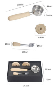 Gift Box 51mm 54mm 58mm Wooden Handle Stainless Steel Modern Eco-Friendly Durable Espresso Machine <b>Coffee</b> Portafilter Set - Product Image 5