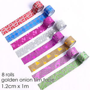 ชุดเทปกาวตกแต่งลายฟอสก้า 8 แบบ พร้อมกล่องใส่เทป 3 ชิ้น สำหรับงานฝีมือและของขวัญ - Product Image 4