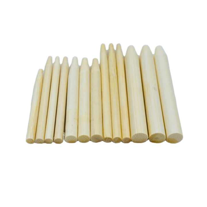 Bamboo Sticks Packing Tobacco Skewer 5.0mm 6.0mm 73mm 88mm for Pre-Roll  Cone BBQ Tools with Customizable Logo