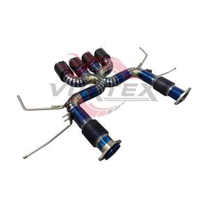 Système d'échappement en alliage de titane Vortex pour Chevrolet Corvette C8 Z06, épaisseur 1,2 mm, finition bleu brûlé, ajustement universel, garantie 24 mois - Product Image 2