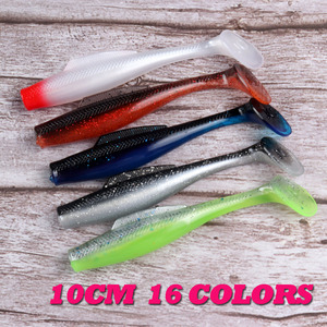JOHNCOO Appât Souple de Haute Qualité 5 Pièces/Sac 100mm 6.5g Matériau TPE Vente Chaude Leurre de Pêche au Bar - Product Image 3