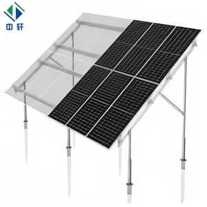 Hợp kim nhôm bảng điều khiển năng lượng mặt trời mặt đất gắn hệ thống ngoài trời quang điện trang trại kệ với khung để sử dụng - Product Image 1