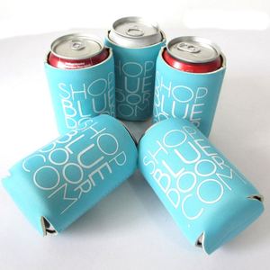 Foldable Stubby Cooler Holder <b>Collapsible</b> Insulated 12oz Can Cooler 3.5mm 5mm Made Wine Beer Bottle Sleeve Coozzie - Product Image 1