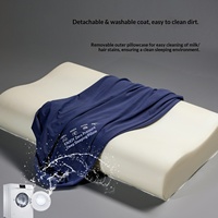 Bantal Busa Memori Deep Sleep Pro 5.0 Zero Pressure Pelindung Leher Isi Poliuretan Slow Rebound Untuk Pelajar & Dewasa (Satu Pasang)