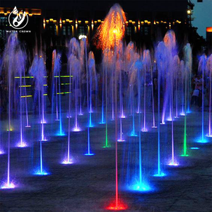 Suministro del fabricante de corona de agua Fuente de agua de baile musical Control DMX para espectáculo de fuente al aire libre grande - Product Image 4