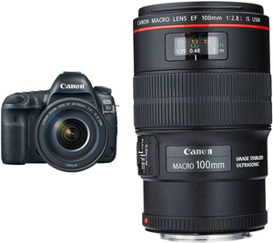 Appareil photo reflex numérique plein format Canon EOS 5D Mark IV avec objectif EF 24-105 mm f/4L IS II USM et objectif macro EF 100 mm f/2.8L IS USM - Product Image 6