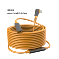 Cable USB Tipo C VR Link de 1M 5M 15FT con Ángulo Recto, Transferencia de Datos 3A 60W 5Gbps GEN 1, Cables USB-C para Videojuegos, Laptop y PC