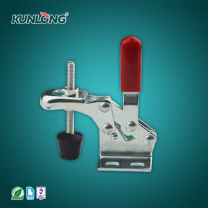 Morsetto a ginocchiera verticale in acciaio al carbonio zincato, altezza di compressione regolabile, forza di serraggio 30 kg, attrezzatura industriale, scatola 135 mm - Product Image 1