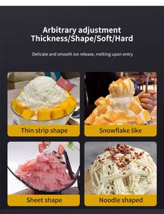 <b>Ice</b> Crusher Snow Flake Automatic for Restaurant Coffee Shop with Adjustable Speed Commercial Snowflake <b>Ice</b> Maker <b>Machine</b> - Product Image 3
