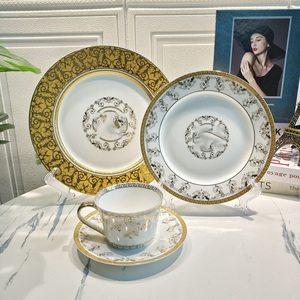 Wholesale Porcelain Tableware Set Fine Bone 4pcs Plate and Mug Set - Product Image 1