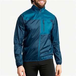 Veste légère de haute qualité pour hommes personnalisée en usine pour l'extérieur respirant col montant fermeture à glissière Style décontracté Service OEM - Product Image 5