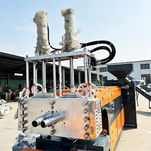 Granules Making PS Foam Recycling Single Screw Pelletizer Auxiliary <b>Pellet</b> Packing Machine <b>Plastic</b> Squeezer Factory Vendor - Product Image 3