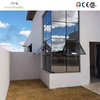 Vente mondiale en promotion : Stores à lamelles en alliage d'aluminium moderne de haute qualité pour cuisines extérieures et villas, coupe-vent et pliables