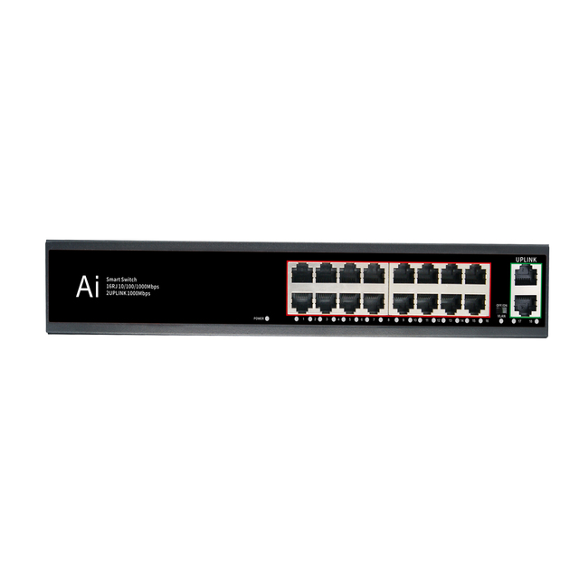 16port KuWFi Full Gigabit Network Fiber Switch 36G Full Duplex 100m Wifi Range 18port 1000Mps Network Fiber Switches