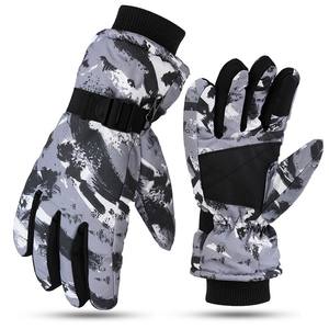 Gants de ski imperméables pour sports d'hiver, isolés thermiquement, en polyester, fermeture éclair, pour snowboard, ski de fond, camping - Product Image 4