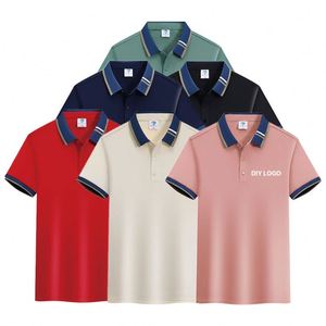 New Ice Silk Men's Polo Shirt Summer Anti Pilling Custom logo Breathable Quick Drying Comfortable Version Polo for Men - Product Image 2