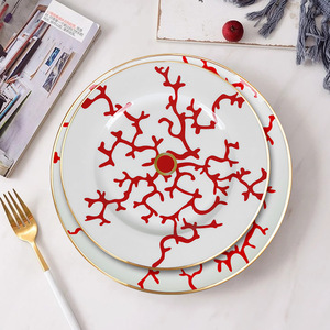 Vaisselle <span class=keywords><strong>en</strong></span> <span class=keywords><strong>Porcelaine</strong></span> Fine Rouge <span class=keywords><strong>en</strong></span> Gros – Assiettes, Bols à Soupe et Services <span class=keywords><strong>de</strong></span> <span class=keywords><strong>Table</strong></span> pour Hôtels et Restaurants - Product Image 5