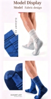 Chaussettes de sport en coton mérinos brodées avec logo personnalisé Glacier, chaussettes de randonnée tricotées noires respirantes et rembourrées pour hommes