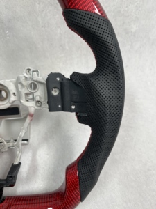 Volante de Fibra de Carbono para Subaru WRX STI 2015 2016 2017 2018 <span class=keywords><strong>2019</strong></span> 2020, Volante de Cuero Personalizado con LED - Product Image 4